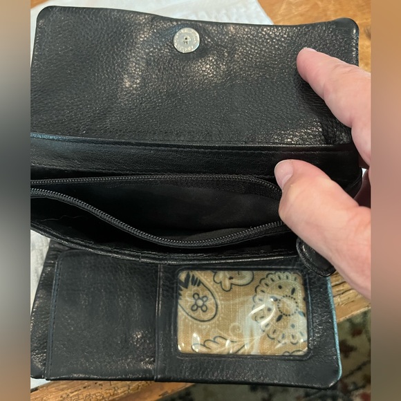 Brighton, pebble, black, leather, large wallet. - Picture 2 of 10